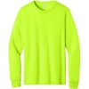 Custom Jerzees Dri-Power 100% Polyester Long Sleeve T-Shirt Safety Green