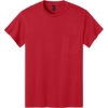 Custom Gildan - Ultra Cotton 100% US Cotton T-Shirt with Pocket. Red