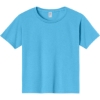Custom Jerzees - Youth Dri-Power 50/50 Cotton/Poly T-Shirt. Aquatic Blue
