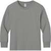 Custom Jerzees Youth Dri-Power 50/50 Cotton/Poly Long Sleeve Oxford Gray