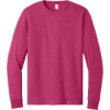 Custom Jerzees - Dri-Power 50/50 Cotton/Poly Long Sleeve T-Shirt. Cyber Pink