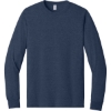 Custom Jerzees - Dri-Power 50/50 Cotton/Poly Long Sleeve T-Shirt. Vintage Heather Navy Blue