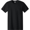 Custom Jerzees - Dri-Power 50/50 Cotton/Poly Pocket T-Shirt. Black
