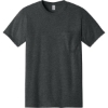 Custom Jerzees - Dri-Power 50/50 Cotton/Poly Pocket T-Shirt. Black Heather