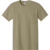 Custom Jerzees - Dri-Power 50/50 Cotton/Poly Pocket T-Shirt. Khaki Beige