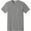 Custom Jerzees - Dri-Power 50/50 Cotton/Poly Pocket T-Shirt. Oxford Gray