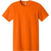 Custom Jerzees - Dri-Power 50/50 Cotton/Poly Pocket T-Shirt. Safety Orange