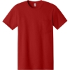Custom Jerzees - Dri-Power 50/50 Cotton/Poly Pocket T-Shirt. TrueRed