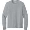 Custom Jerzees Classics Unisex Cotton Long Sleeve T-Shirt Athletic Heather Gray