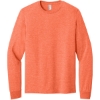 Custom Jerzees Classics Unisex Cotton Long Sleeve T-Shirt Retro Heather Coral Orange