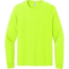 Custom Jerzees Classics Unisex Cotton Long Sleeve T-Shirt Safety Green