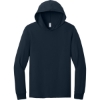 Custom Jerzees Classics Unisex Cotton Long Sleeve Hooded T-Shirt J. Navy
