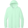 Custom Jerzees Classics Unisex Cotton Long Sleeve Hooded T-Shirt Mint To Be Green