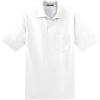 Custom Jerzees Dri-Power Pocket Sport Shirt. White