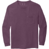 Custom COMFORT COLORS Heavyweight Ring Spun Long Sleeve Pocket Tee. Berry Purple