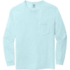 Custom COMFORT COLORS Heavyweight Ring Spun Long Sleeve Pocket Tee. Chambray Blue
