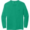 Custom COMFORT COLORS Heavyweight Ring Spun Long Sleeve Pocket Tee. Island Green
