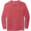 Custom COMFORT COLORS Heavyweight Ring Spun Long Sleeve Pocket Tee. Watermelon Pink