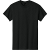 Custom Gildan - Heavy Cotton 100% Cotton T-Shirt. Black