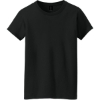 Custom Gildan Womens Heavy Cotton 100% Cotton T-Shirt. Black