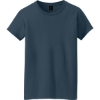 Custom Gildan Womens Heavy Cotton 100% Cotton T-Shirt. Blue Dusk