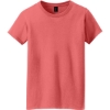Custom Gildan Womens Heavy Cotton 100% Cotton T-Shirt. Coral Silk Pink