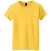 Custom Gildan Womens Heavy Cotton 100% Cotton T-Shirt. Daisy Yellow