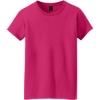 Custom Gildan Womens Heavy Cotton 100% Cotton T-Shirt. Heliconia Pink