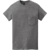 Custom Gildan Heavy Cotton 100% Cotton Pocket T-Shirt. Graphite Heather Gray