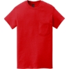 Custom Gildan Heavy Cotton 100% Cotton Pocket T-Shirt. Red
