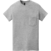 Custom Gildan Heavy Cotton 100% Cotton Pocket T-Shirt. Sport Grey