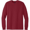 Custom Gildan - Heavy Cotton 100% Cotton Long Sleeve T-Shirt. Cardinal Red