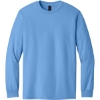Custom Gildan - Heavy Cotton 100% Cotton Long Sleeve T-Shirt. Carolina Blue