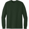 Custom Gildan - Heavy Cotton 100% Cotton Long Sleeve T-Shirt. Forest Green