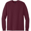 Custom Gildan - Heavy Cotton 100% Cotton Long Sleeve T-Shirt. Maroon Red
