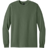 Custom Gildan - Heavy Cotton 100% Cotton Long Sleeve T-Shirt. Military Green