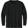 Custom Gildan Youth Heavy Cotton 100% Cotton Long Sleeve T-Shirt. Black