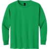 Custom Gildan Youth Heavy Cotton 100% Cotton Long Sleeve T-Shirt. Irish Green
