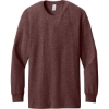 Custom Jerzees Premium Blend Ring Spun Long Sleeve T-Shirt Maroon Heather Red