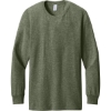 Custom Jerzees Premium Blend Ring Spun Long Sleeve T-Shirt Military Green Heather