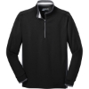 Custom Nike Dri-FIT 1/2-Zip Cover-Up. Black/Dark Gray/White