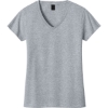 Custom Gildan Womens Heavy Cotton 100% Cotton V-Neck T-Shirt. Sport Grey