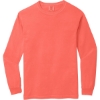 Custom COMFORT COLORS Heavyweight Ring Spun Long Sleeve Tee. Neon Red Orange
