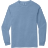 Custom COMFORT COLORS Heavyweight Ring Spun Long Sleeve Tee. Washed Denim Blue