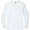 Custom COMFORT COLORS Heavyweight Ring Spun Long Sleeve Tee. White