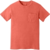 Custom COMFORT COLORS Heavyweight Ring Spun Pocket Tee. Bright Salmon Orange