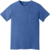 Custom COMFORT COLORS Heavyweight Ring Spun Pocket Tee. Flo Blue