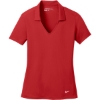 Custom Nike Womens Dri-FIT Vertical Mesh Polo. University Red