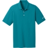 Custom Nike Dri-FIT Vertical Mesh Polo. Blustery Blue