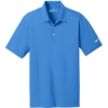 Custom Nike Dri-FIT Vertical Mesh Polo. Brisk Blue